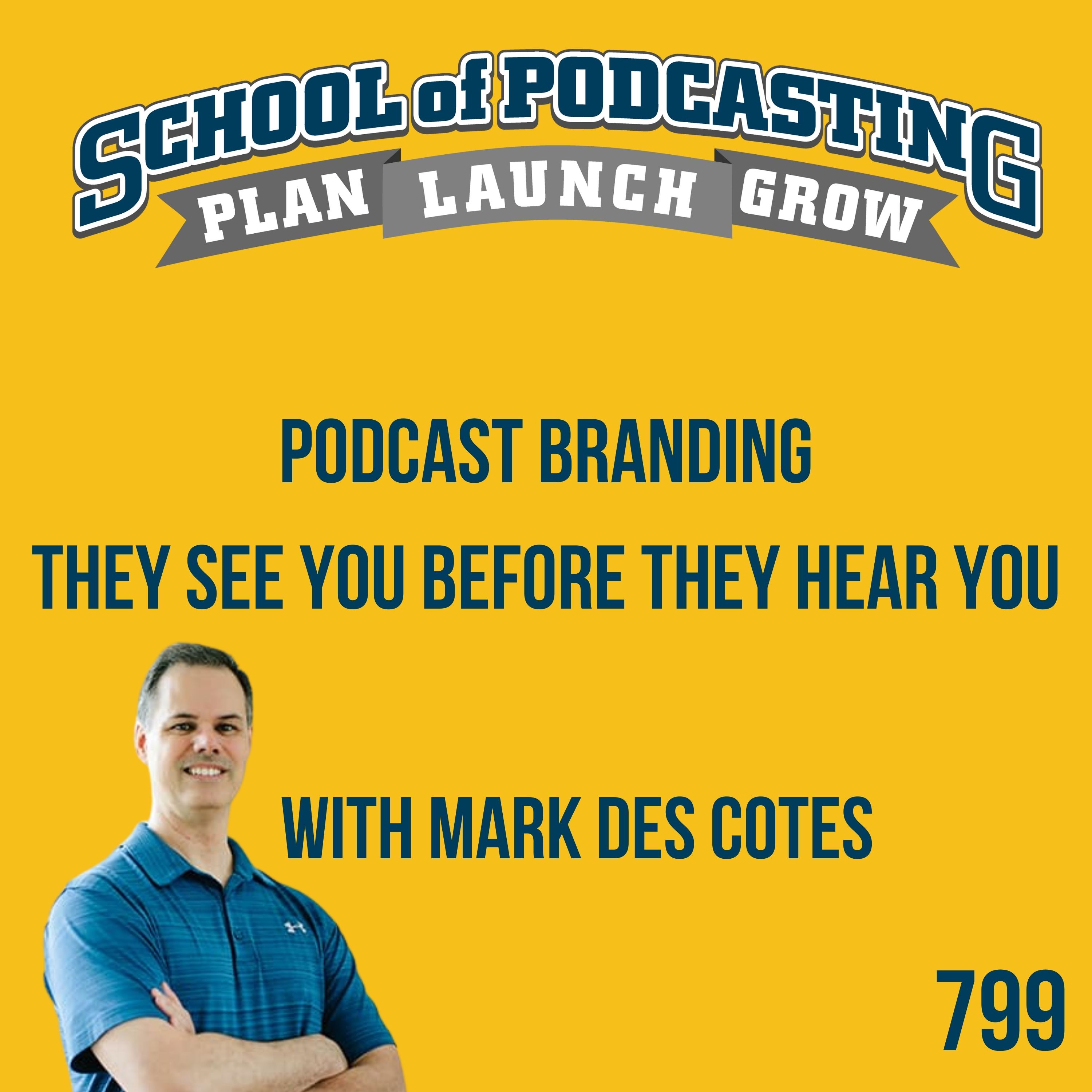 They See You Before They Hear You Podcast Branding With Mark Des Cotes