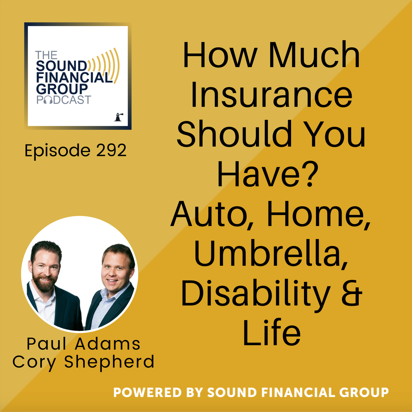 292 - How Much Insurance Should You Have? Auto, Home, Umbrella, Disability & Life